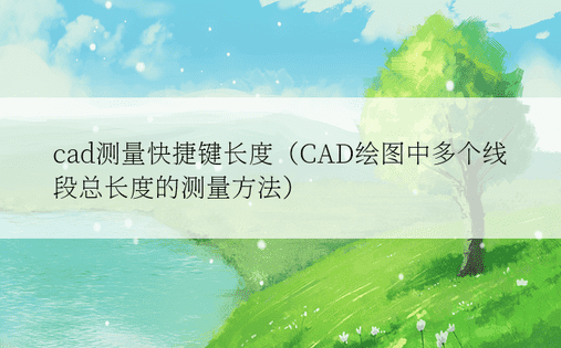 cad测量快捷键长度（CAD绘图中多个线段总长度的测量方法）